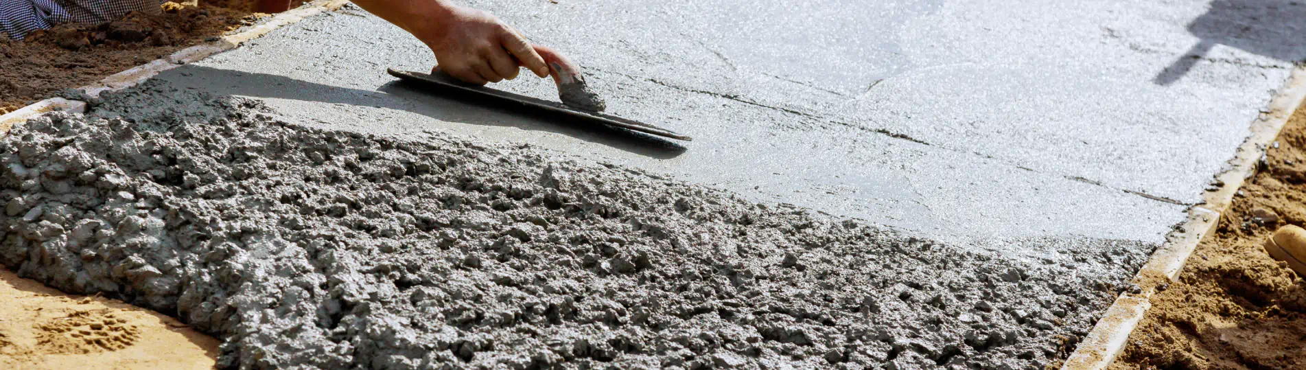 concrete sidewalk installation