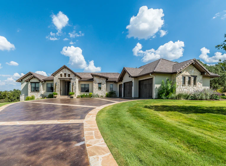 decorative concrete on driveway